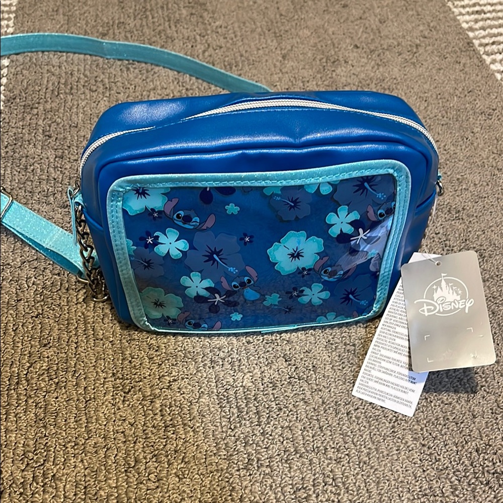 Disney Blue Crossbody Bag with Playful Pattern